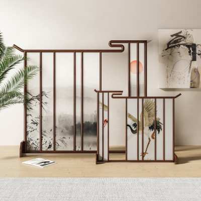 新中式屏风3D模型下载